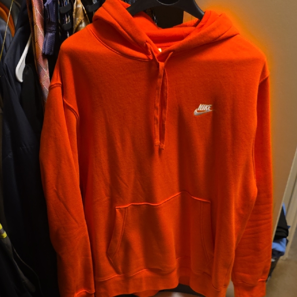 Nike Men's Bright Orange Hoodie